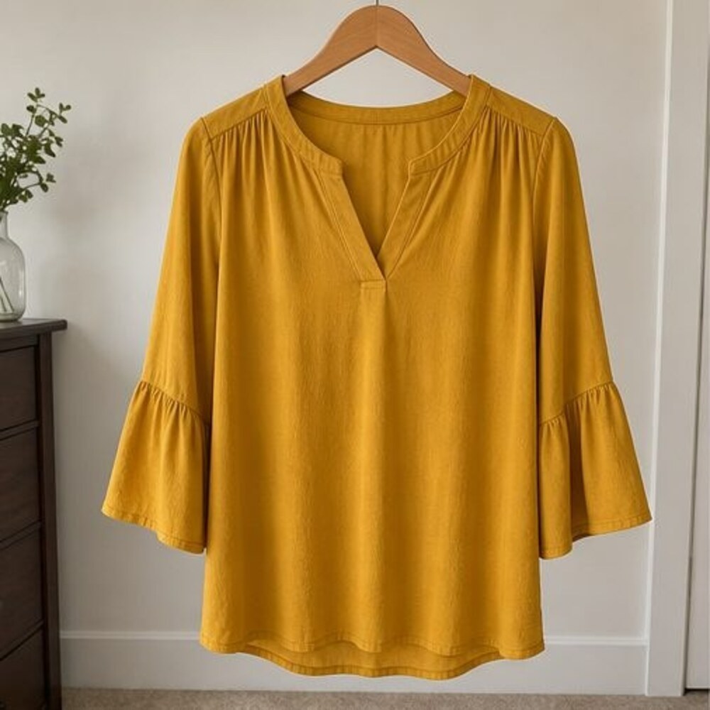 Black Wrap Blouse